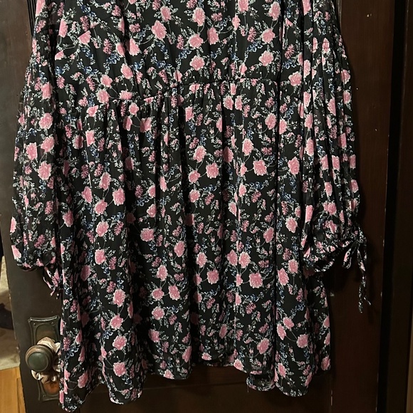NWT Size 26 Plus Simply Be Smock Floral Dress - Picture 3 of 7
